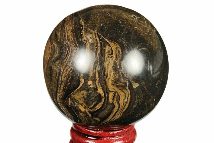 Polished Stromatolite (Greysonia) Sphere - Bolivia #191089